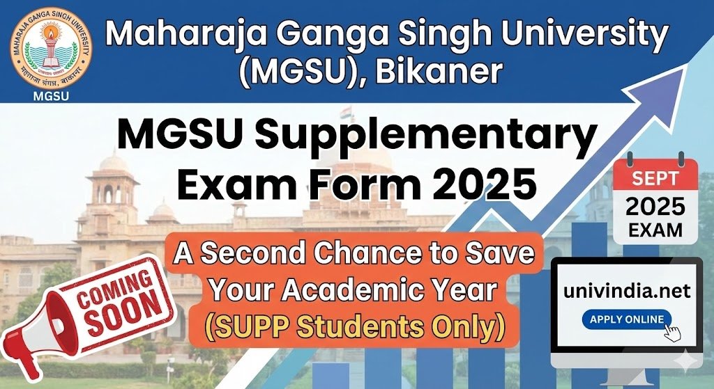 MGSU Supplementary Exam Form 2025