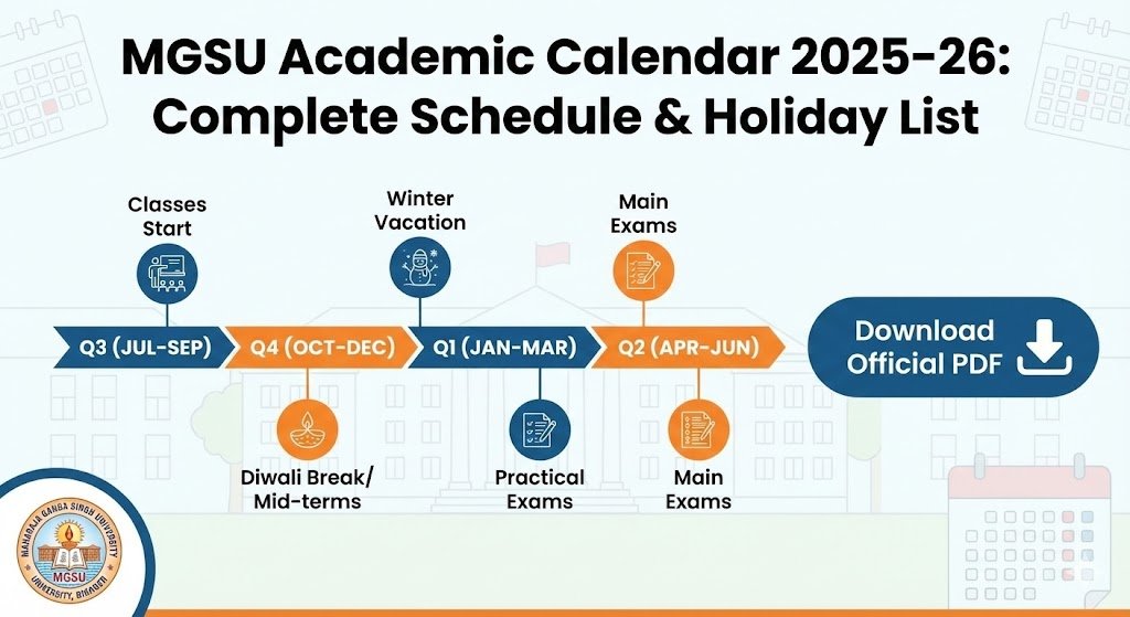 MGSU Academic Calendar 2025-26 Official Schedule